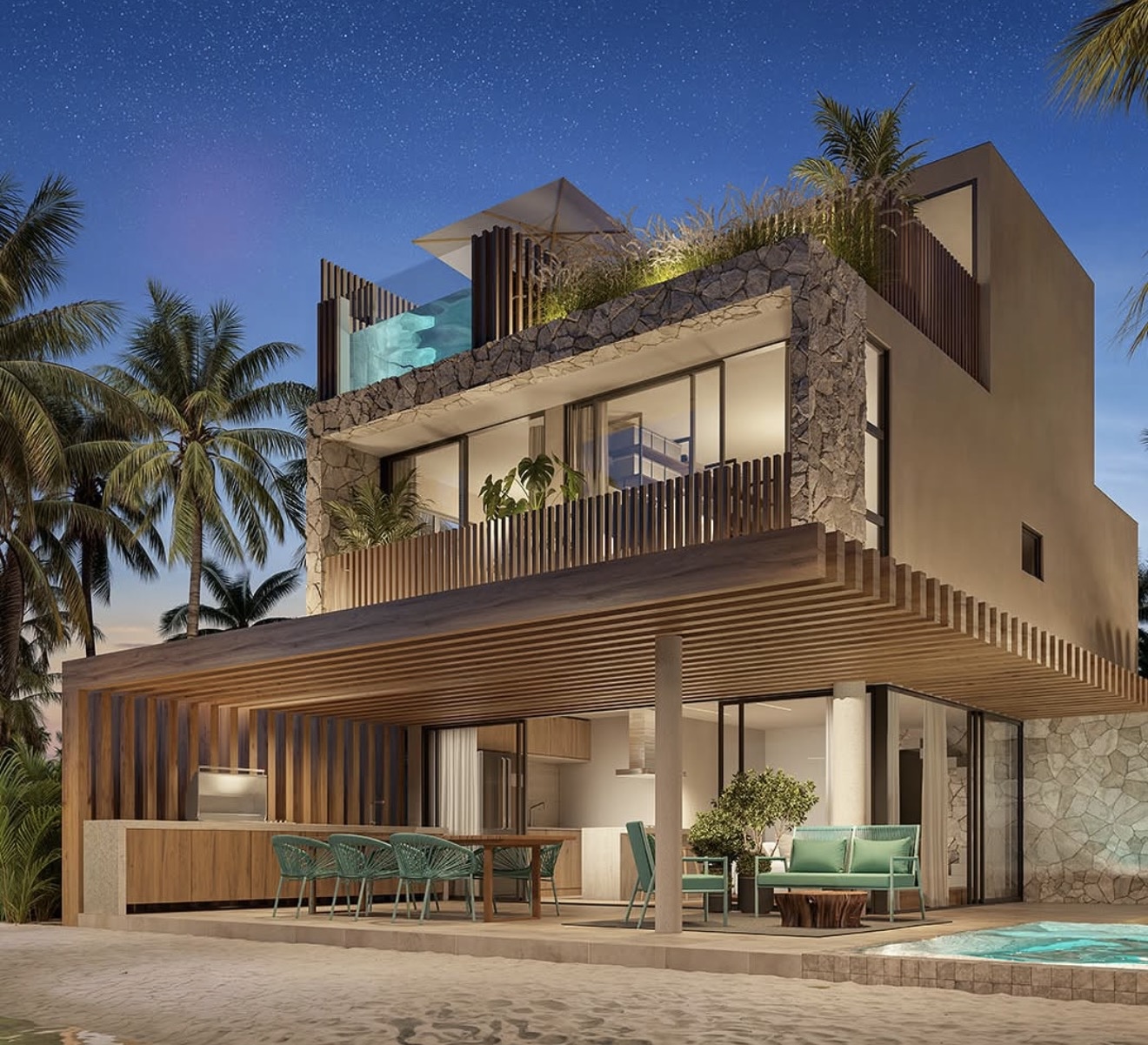 Beach house de luxo pé na areia em São Miguel dos Milagres, Alagoas